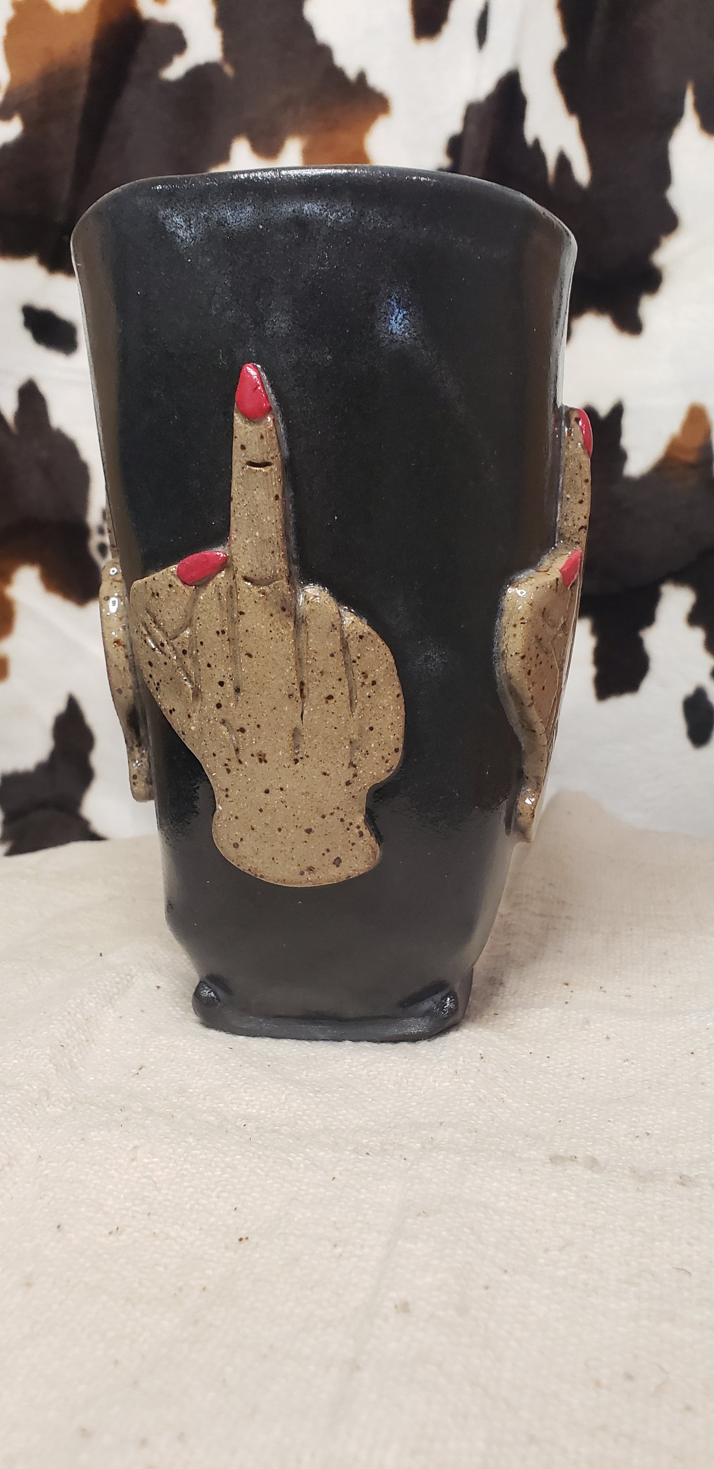 Red Polish F U Mug