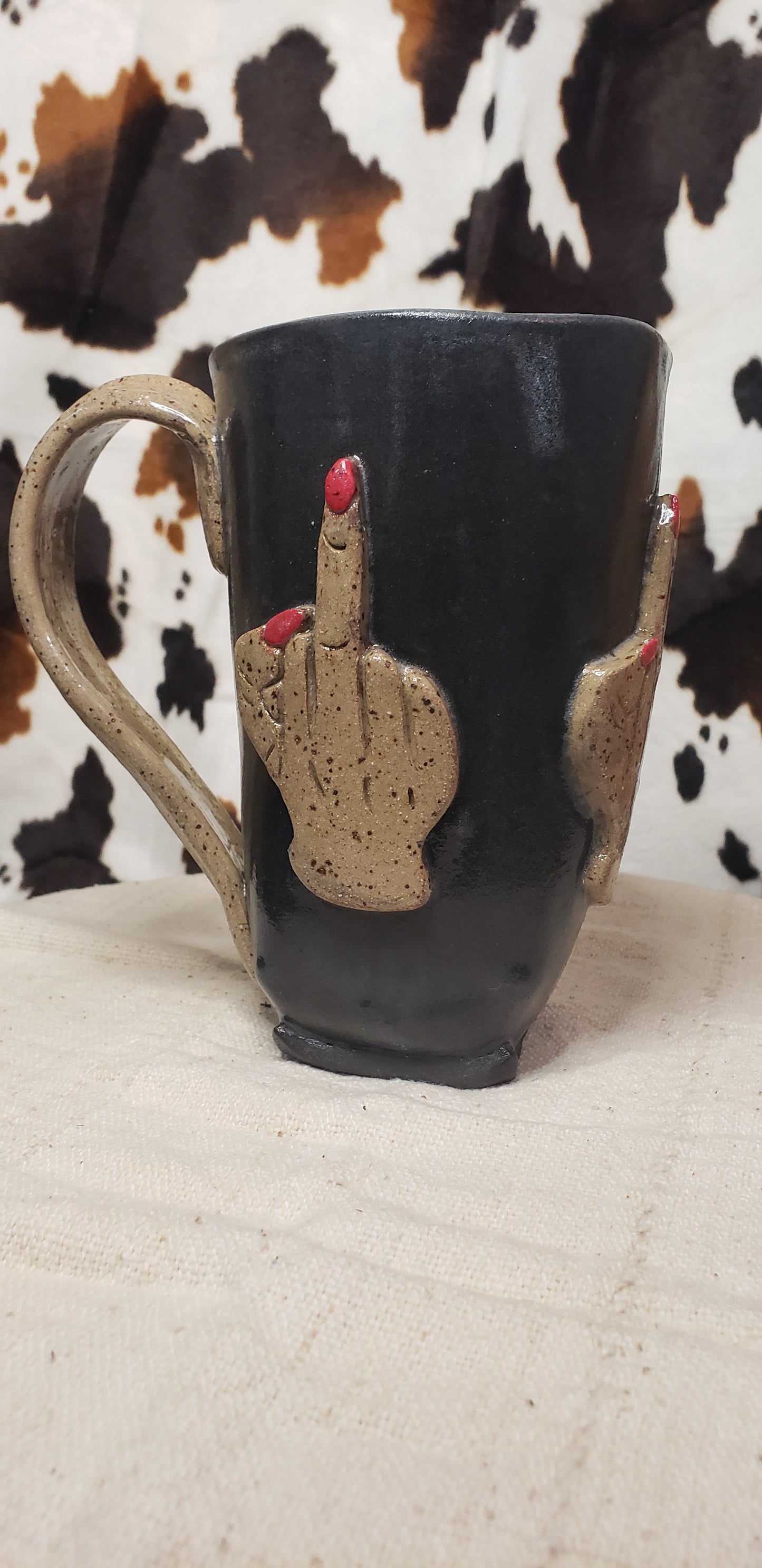 Red Polish F U Mug