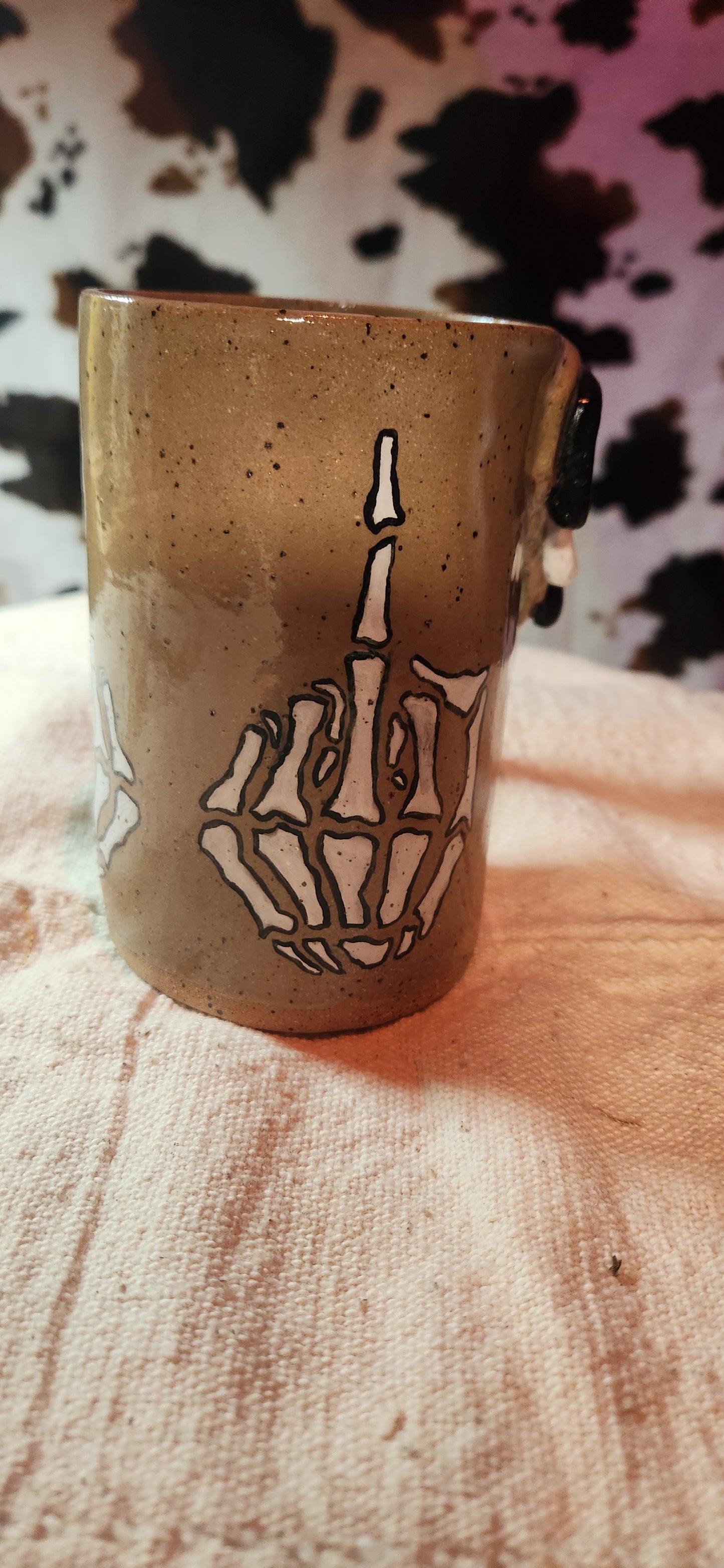 Skeleton FU Finger - Mug