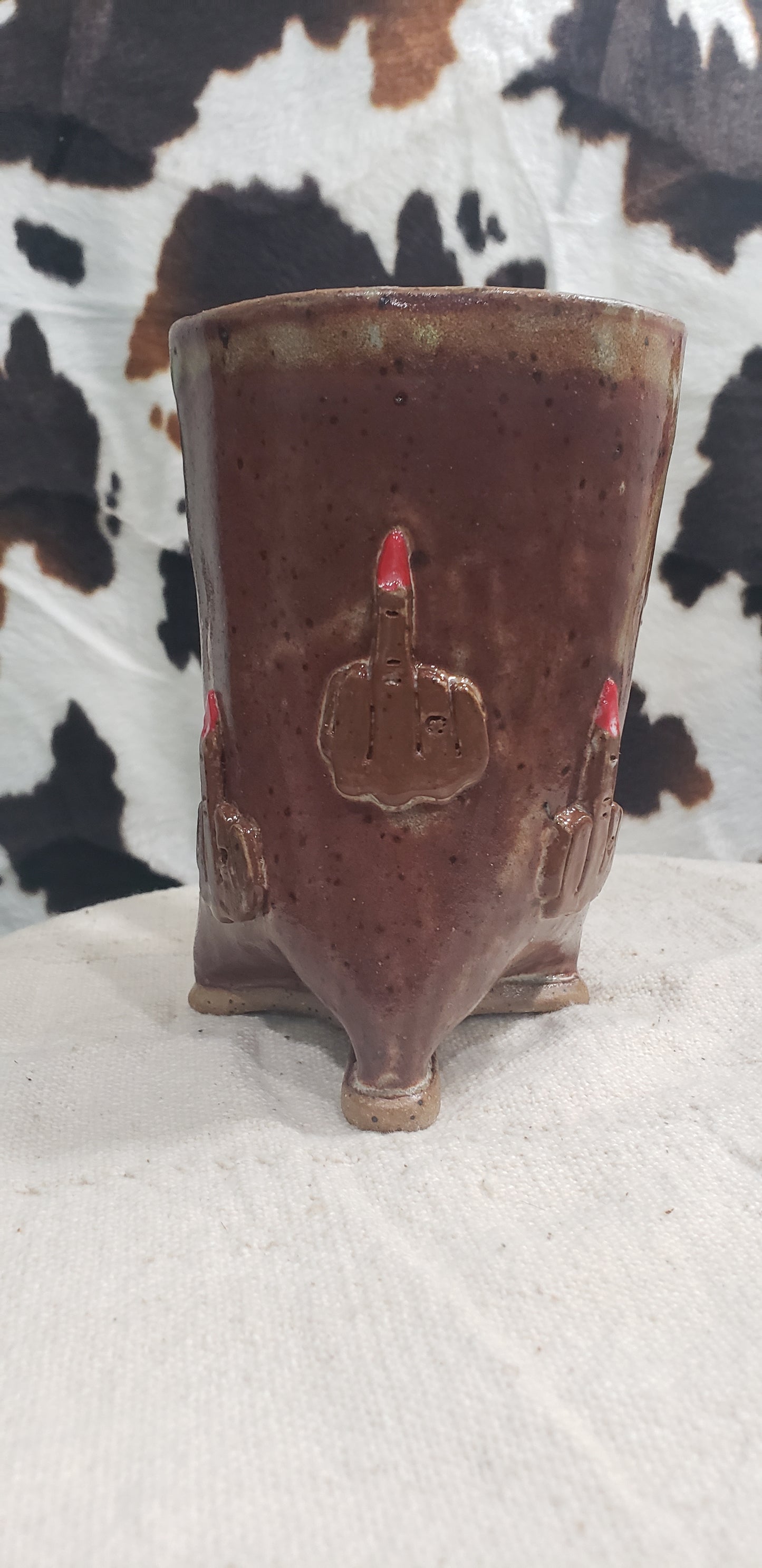 Brown Mini F U Mug