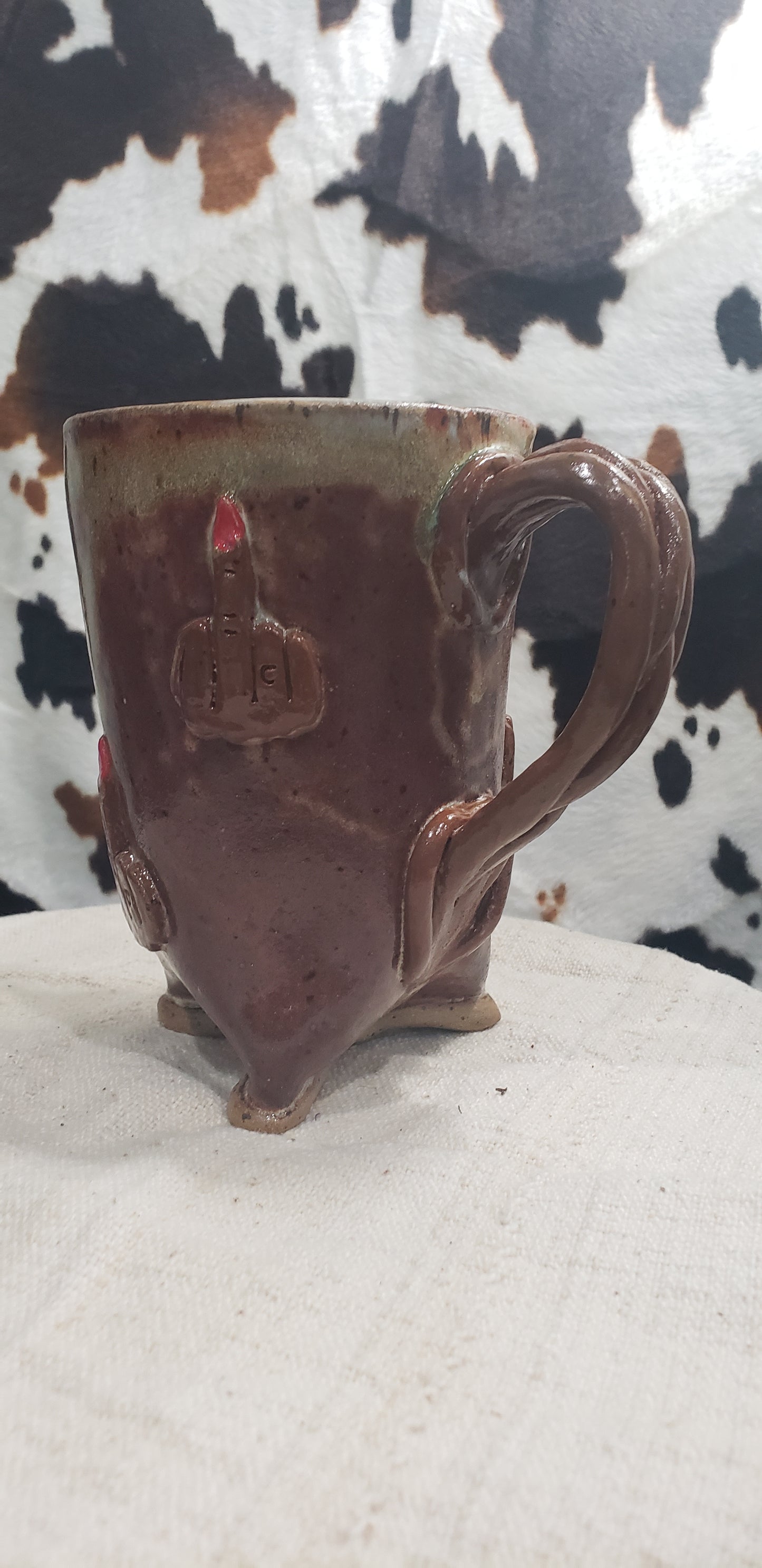 Brown Mini F U Mug
