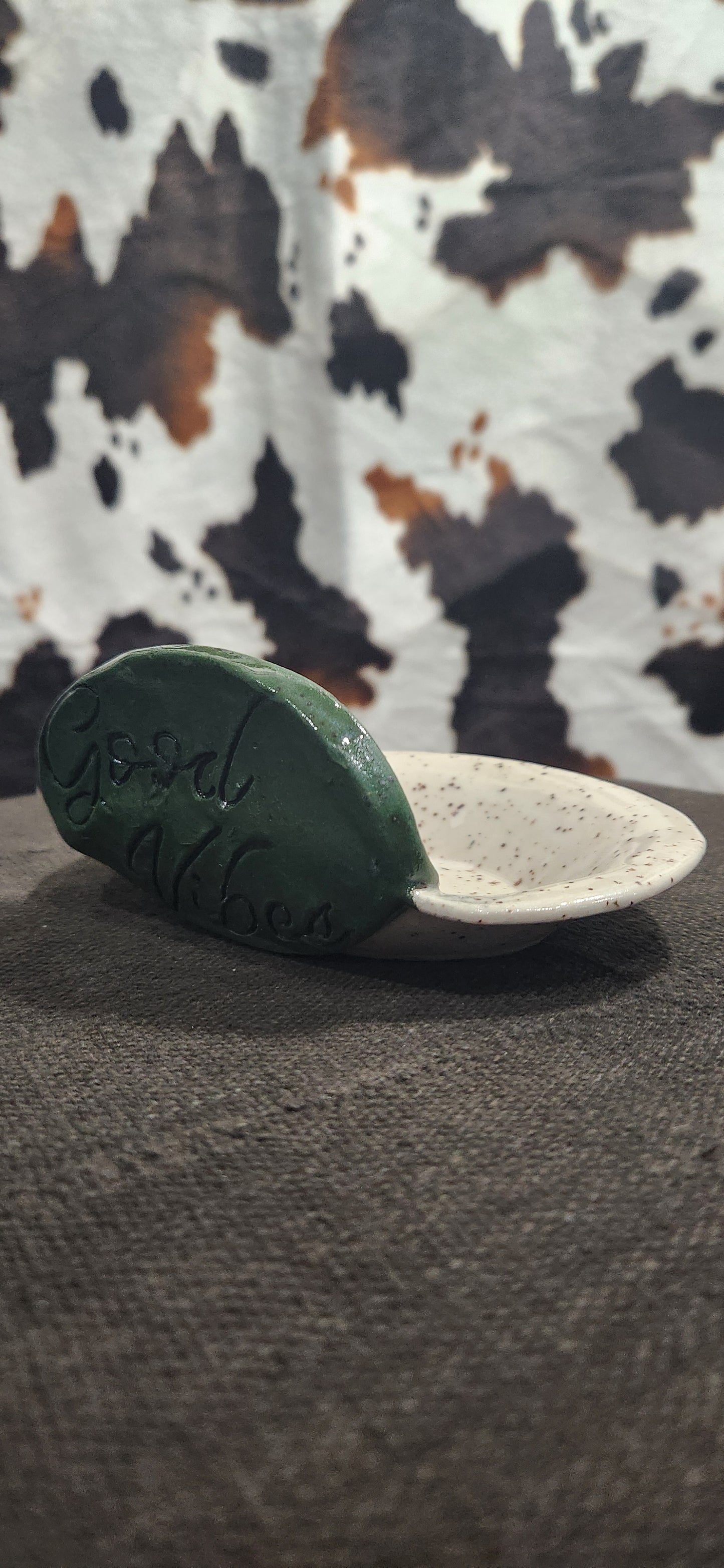 Good Vibes Speckled Oval - Tray