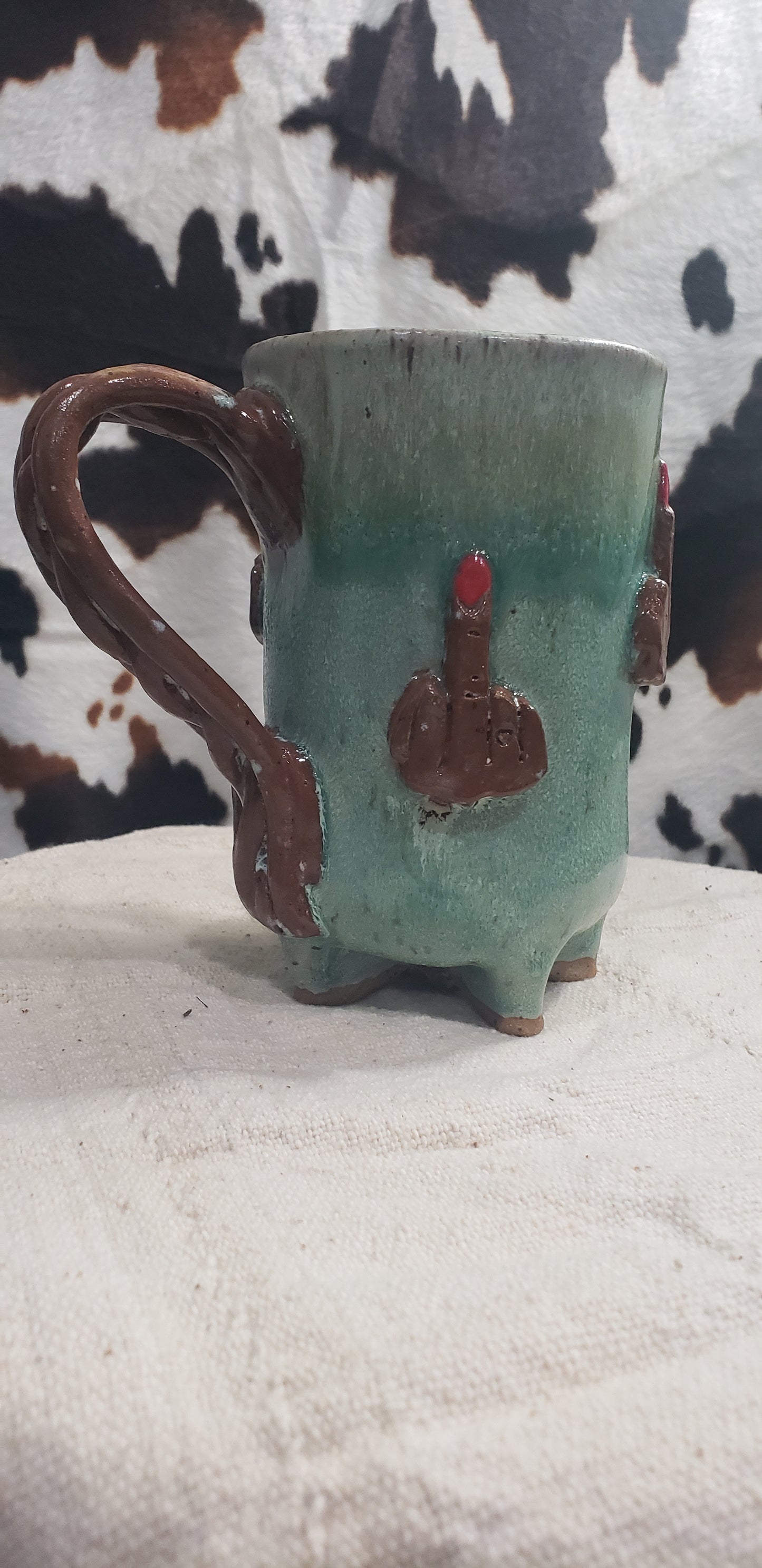 Green Mini F U Mug