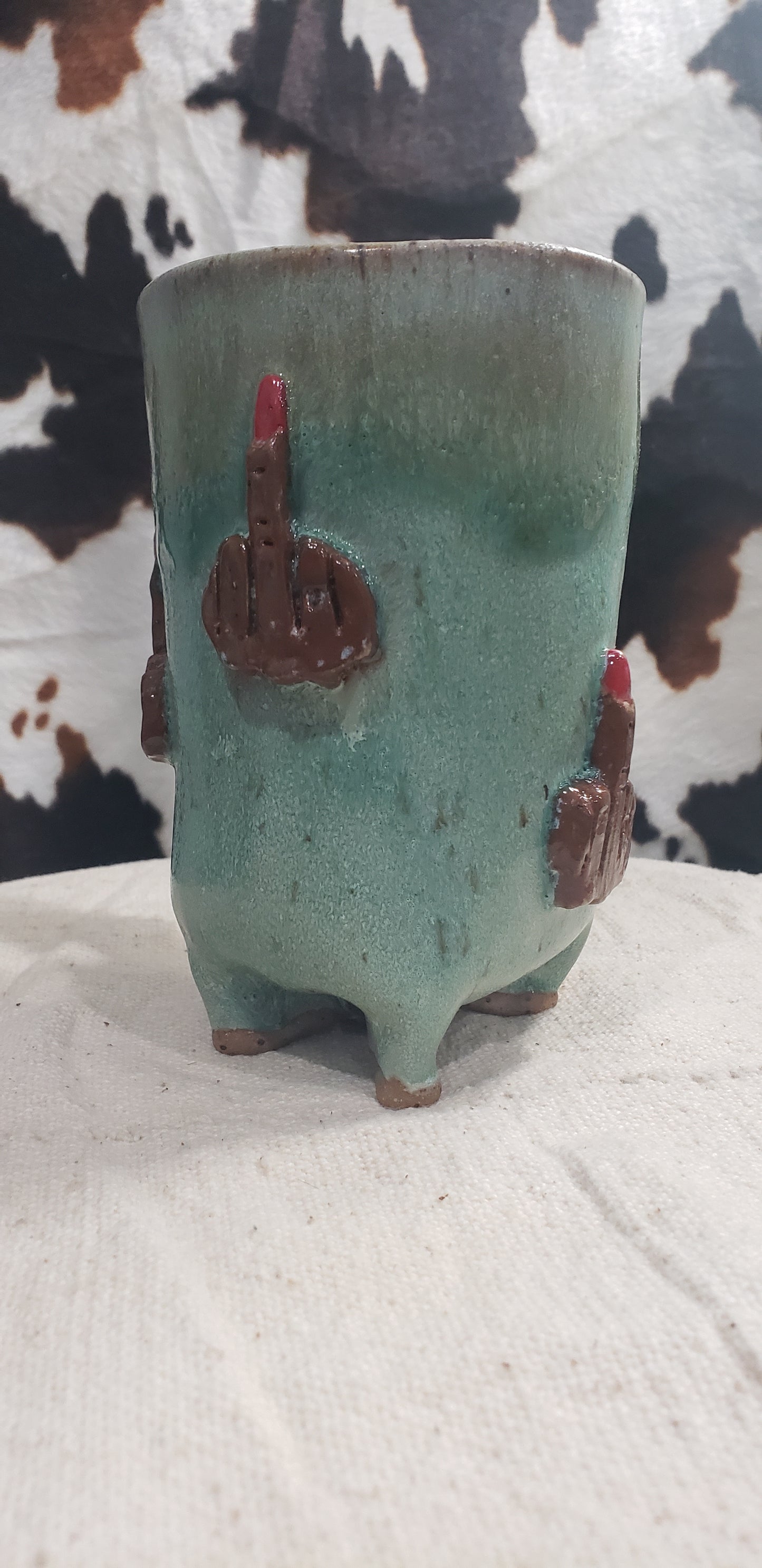 Green Mini F U Mug