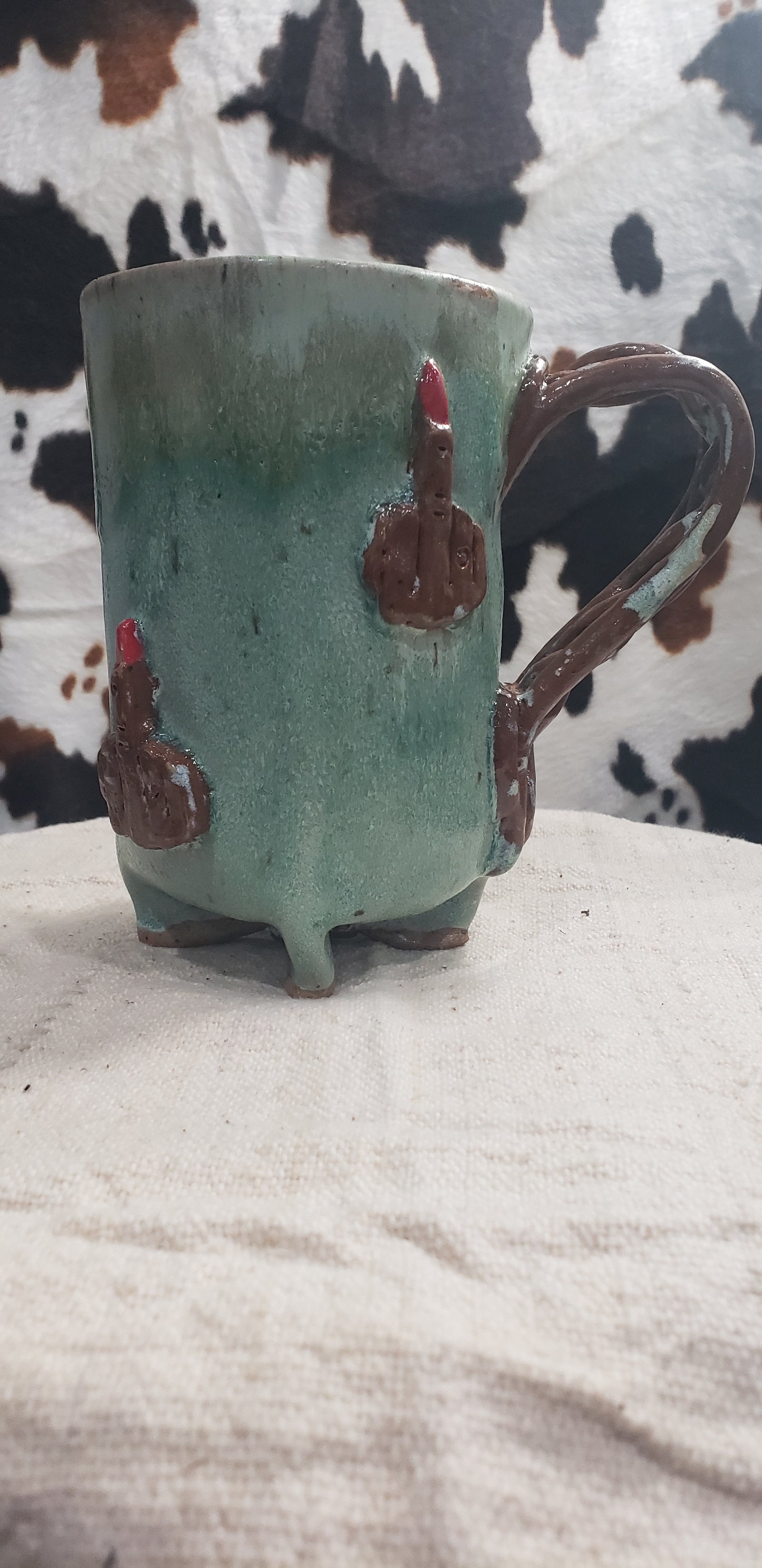 Green Mini F U Mug