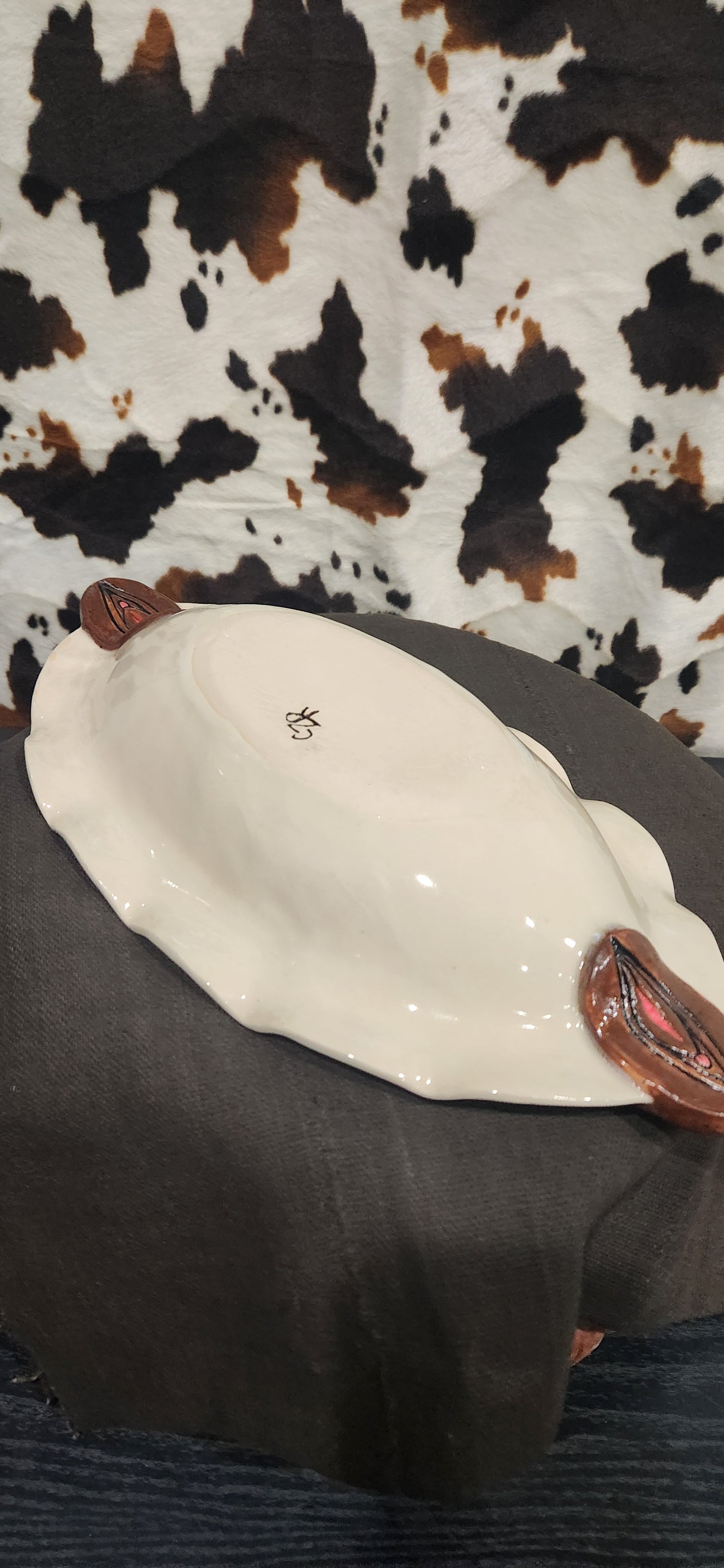 Pussy Bowl Oval White - Bowl