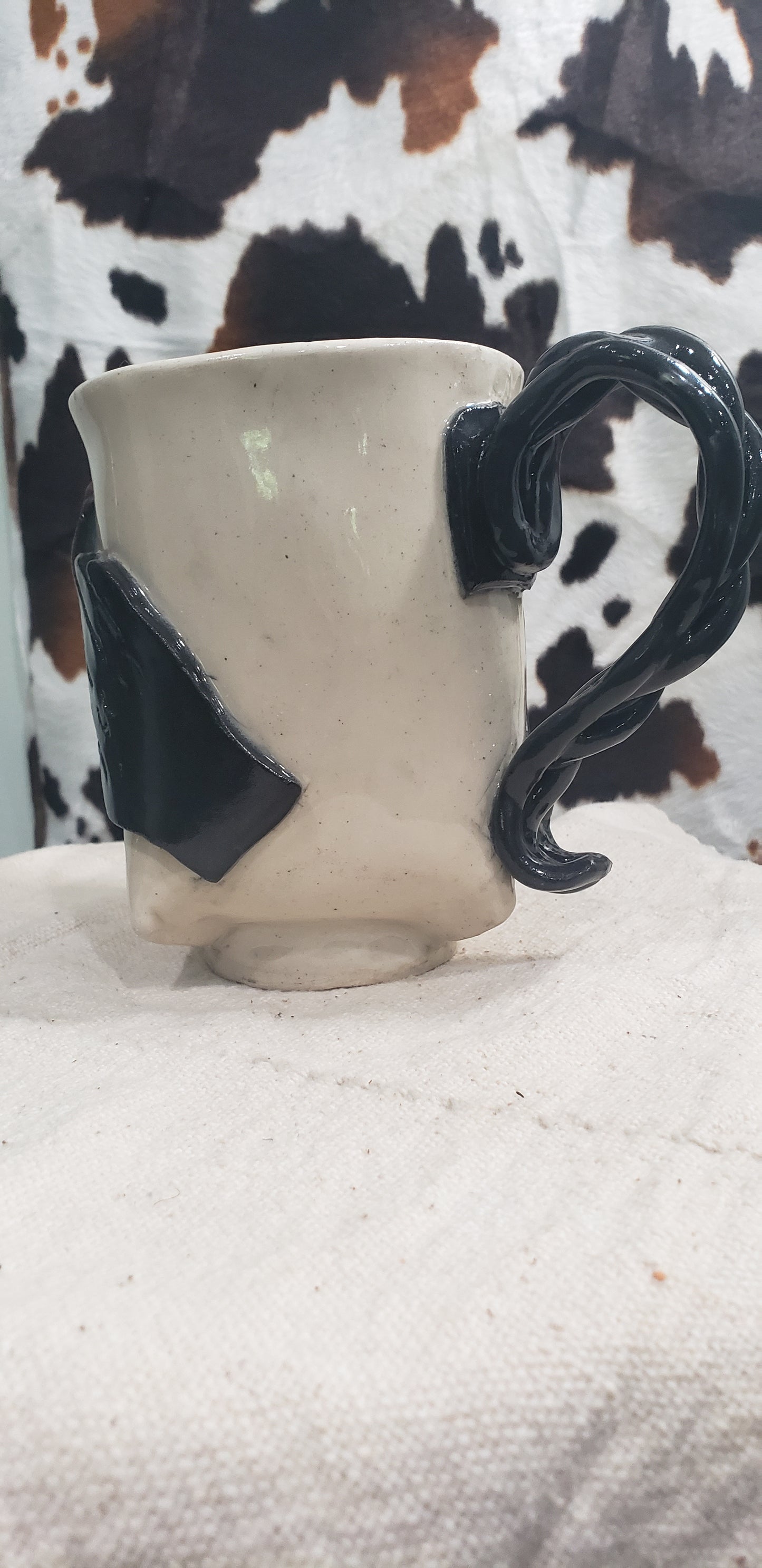 Red Polish Black/White F U Mug