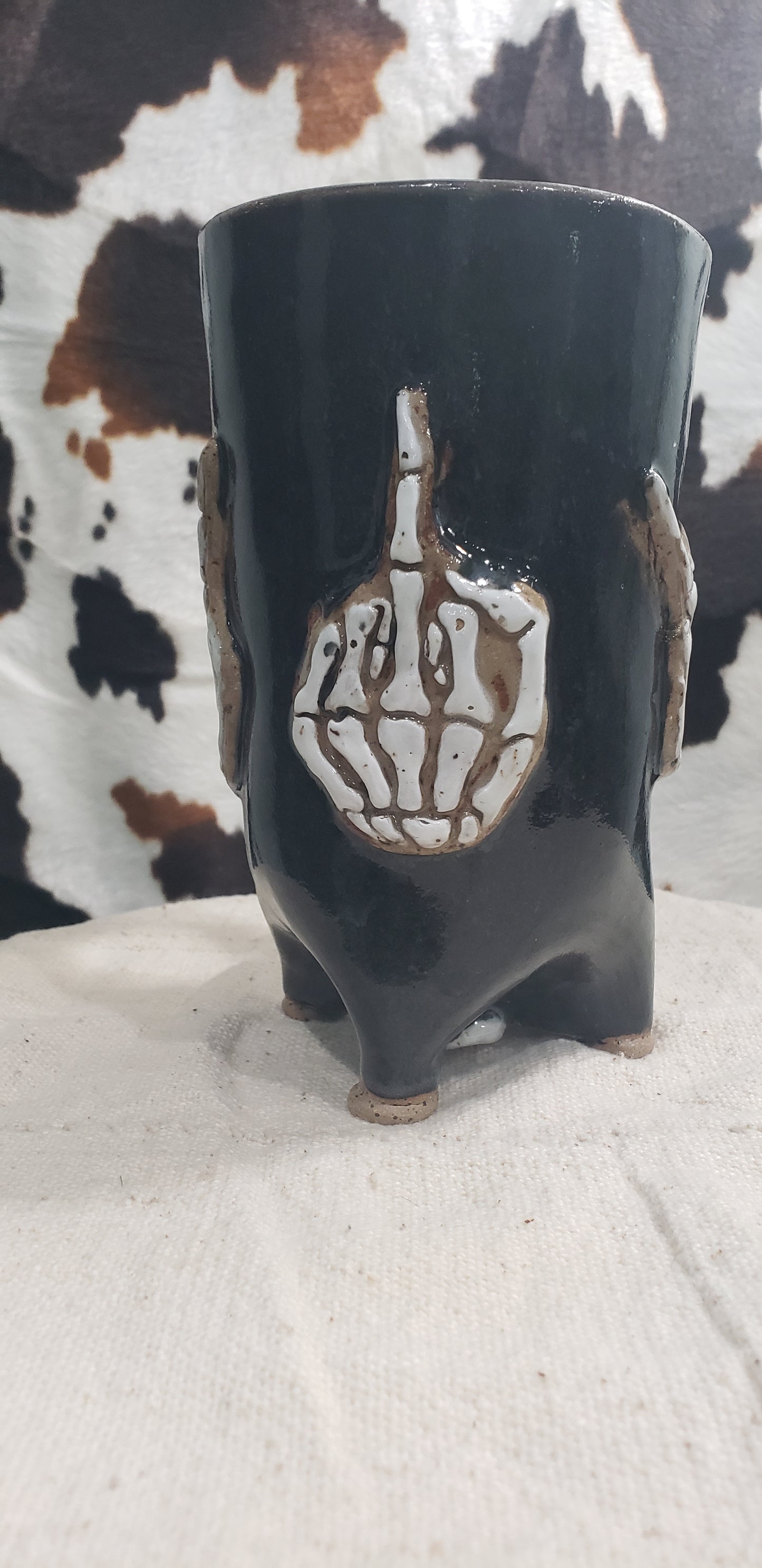 Skeleton F U Mug