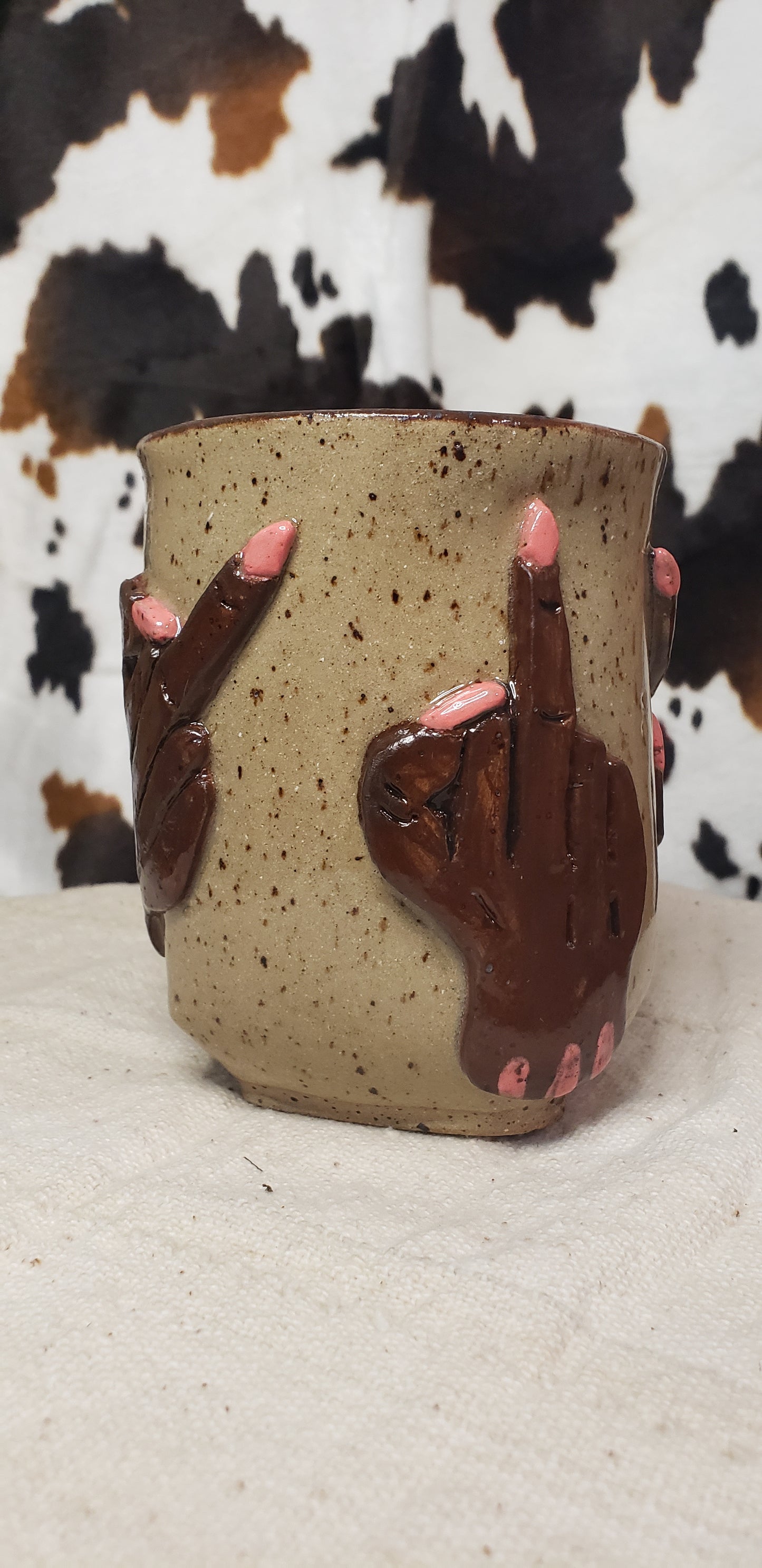 Pink Polish F U Mug