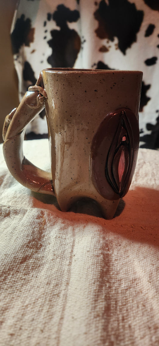 Vulvalicious Speckled Brn - Mug