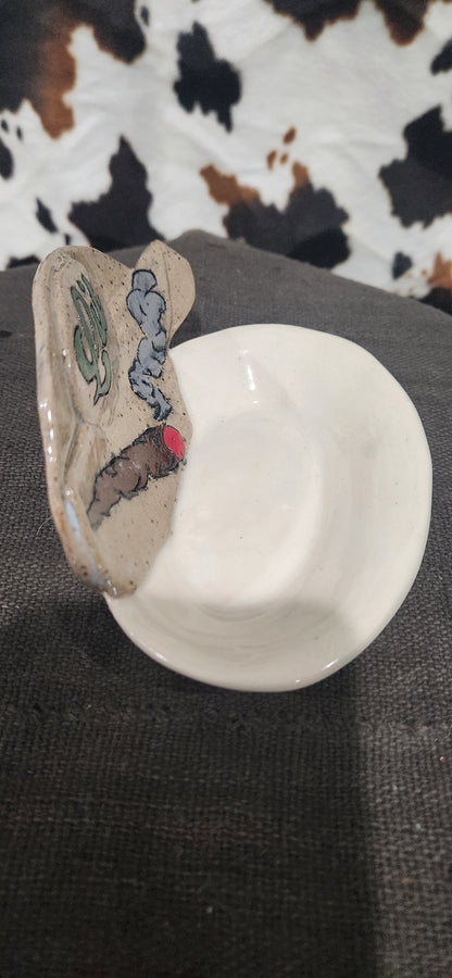 Lit Spliff Oval Wt - Tray