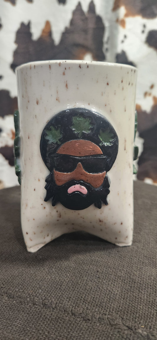 Leafy Shades Speckled Wt - Mug