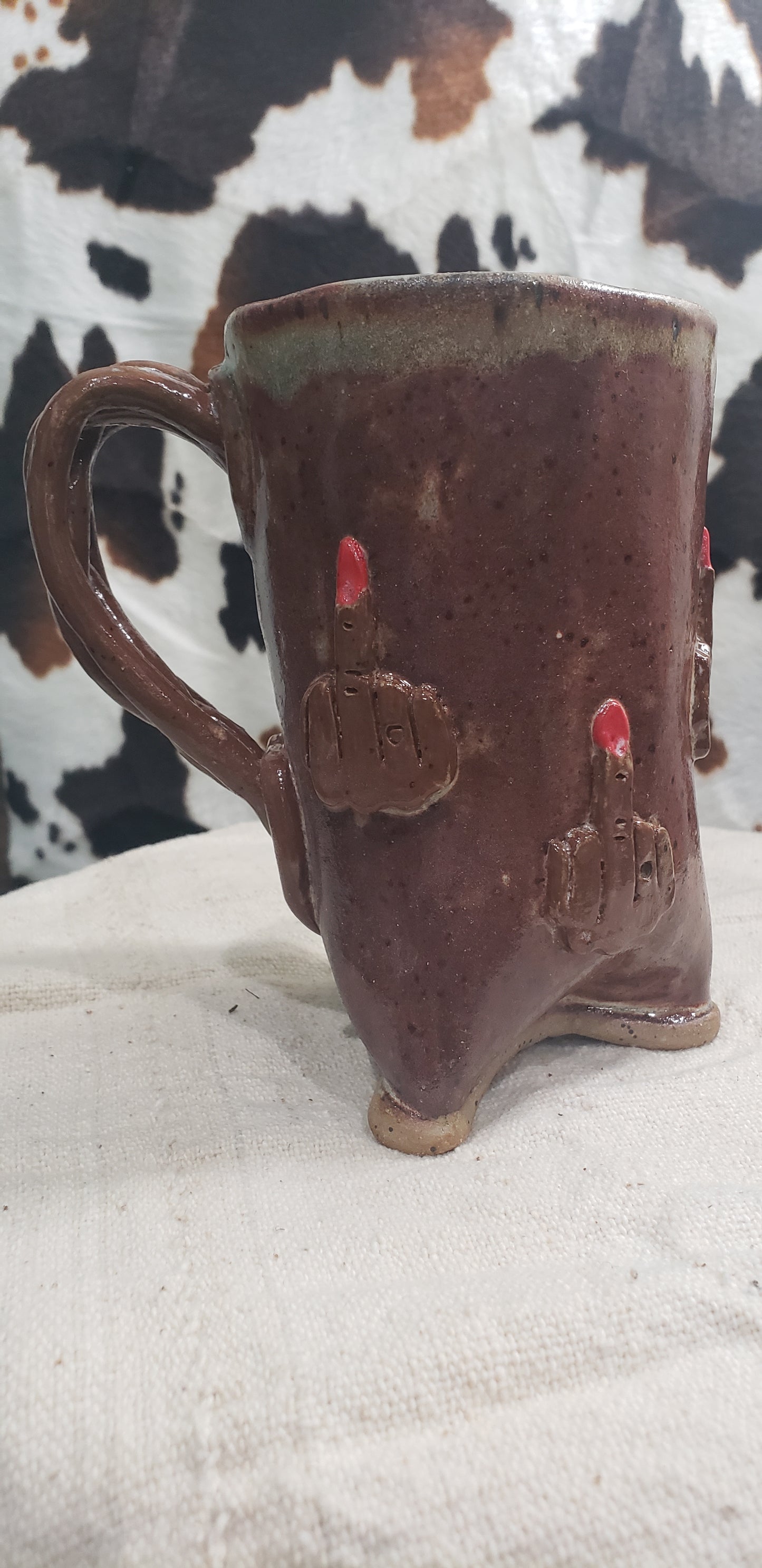 Brown Mini F U Mug