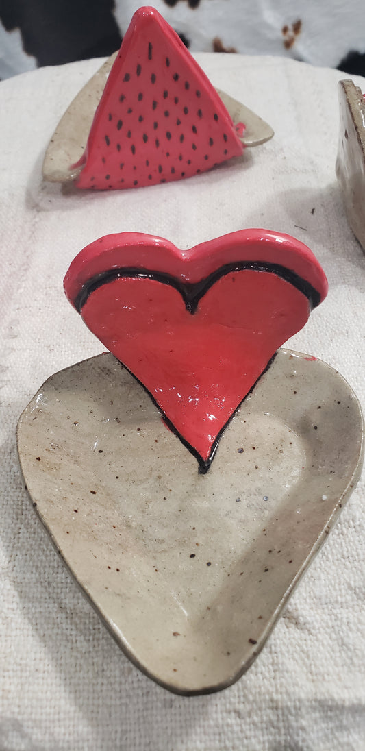 Double Red Heart - Mini Tray