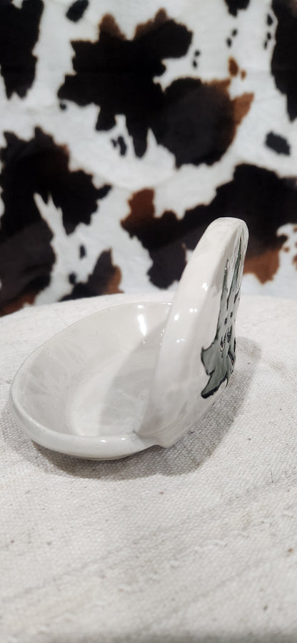 Faded Leaf Oval - Mini Tray