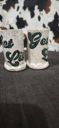 Get Lit Speckled Wt - Shot Glasses