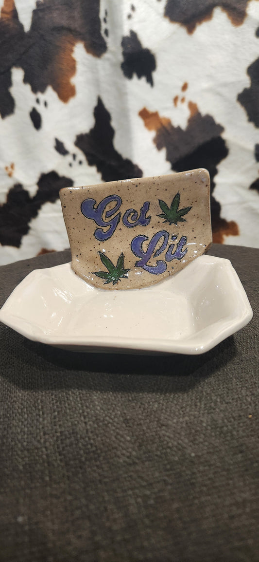 Get Lit Speckled Wt Hex - Tray