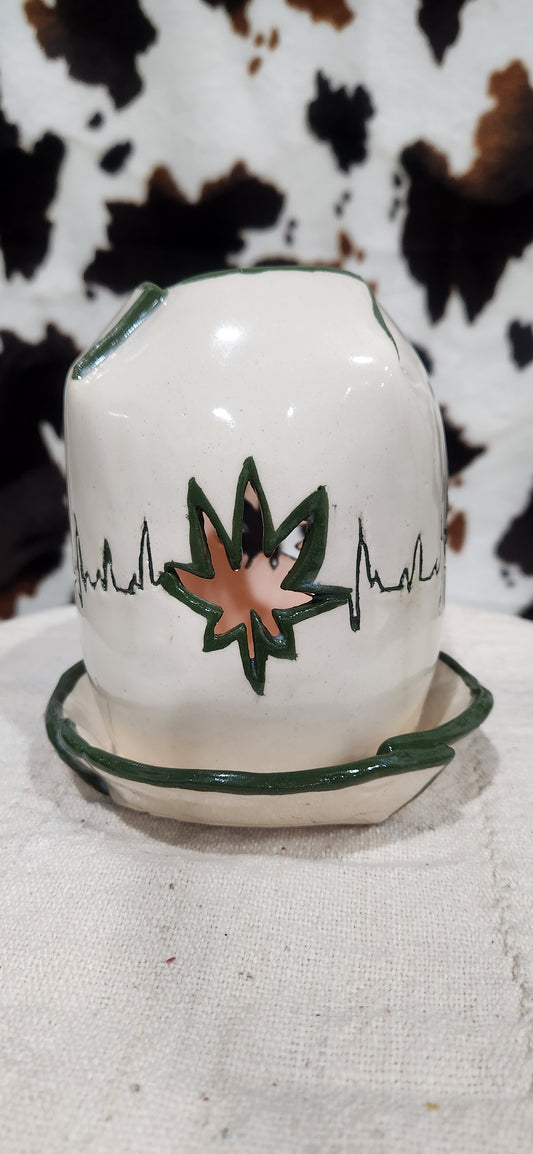 Heartbeat of a Leaf - Candle Holder