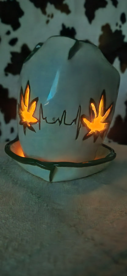 Heartbeat of a Leaf - Candle Holder