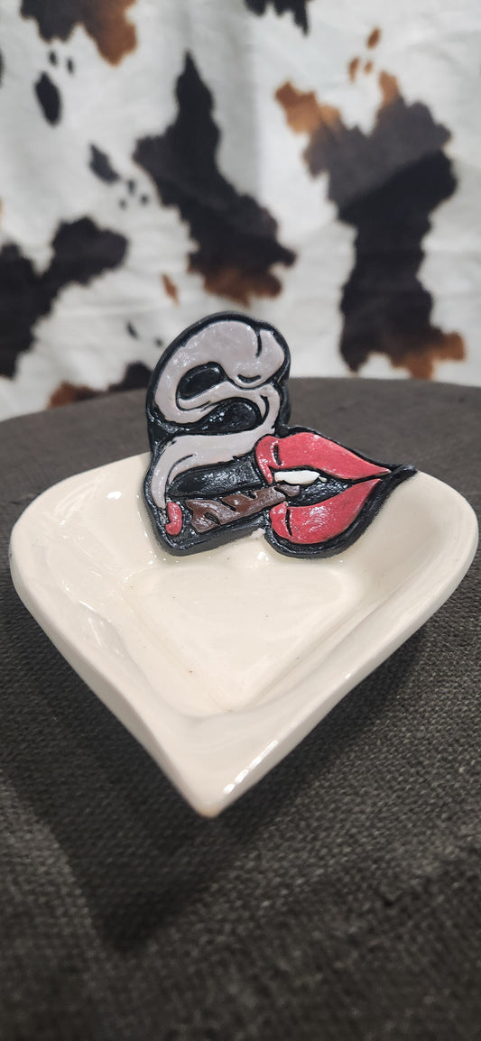 Lips N Spliff Heart - Tray