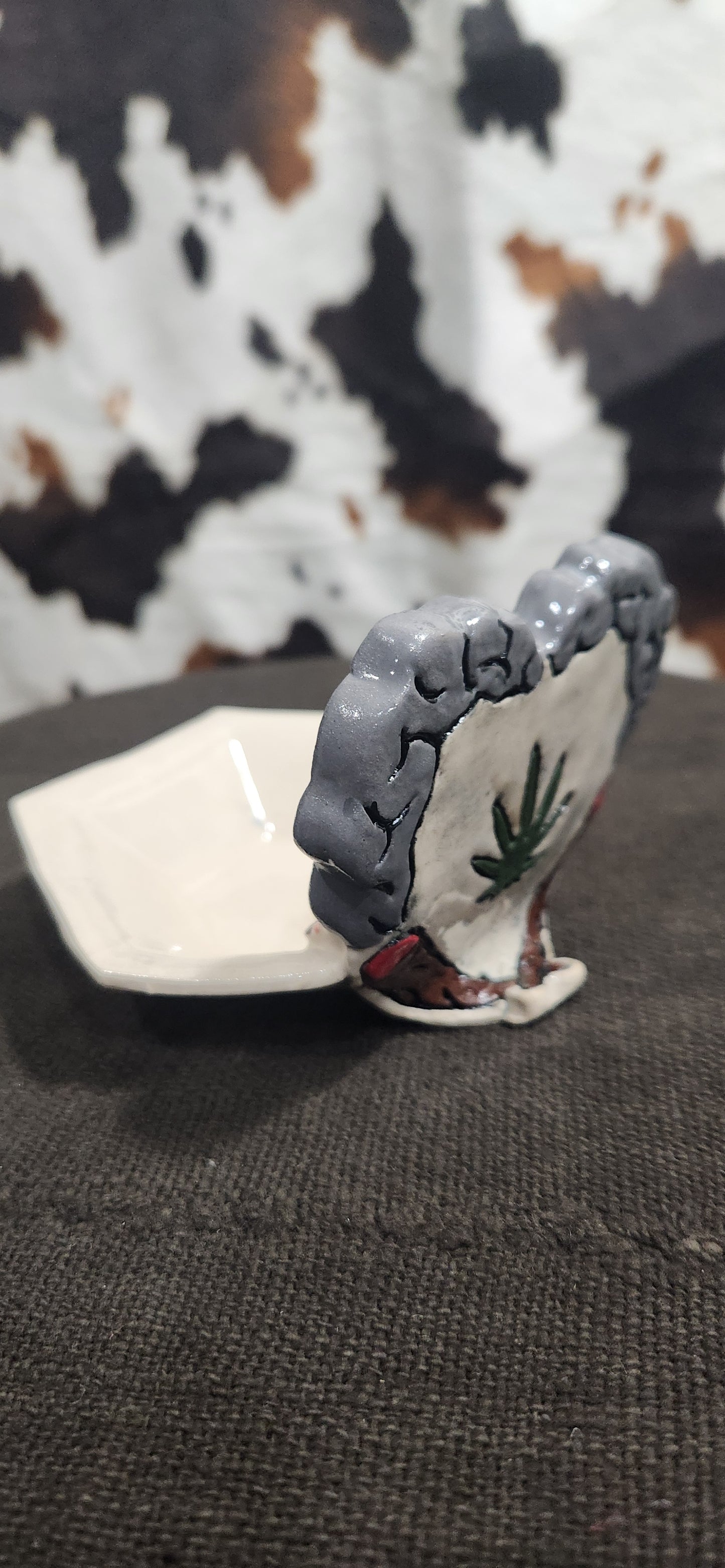 Lit Spliff w Duo Smoke Hex - Tray