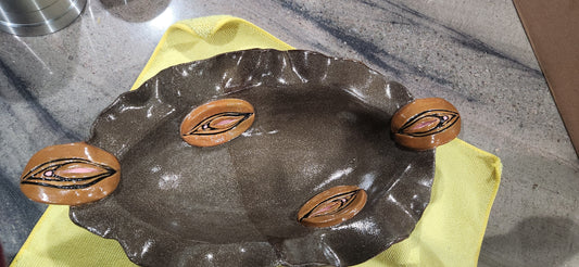 Vulva Bowl Brown Oval - Bowl