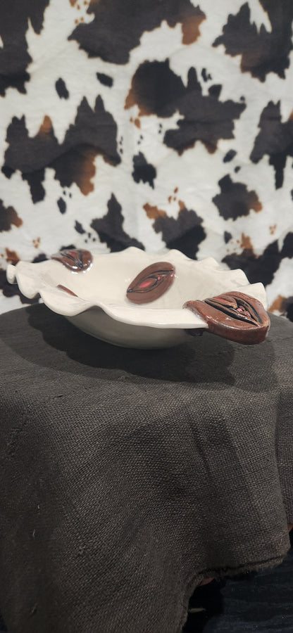 Pussy Bowl Oval White - Bowl