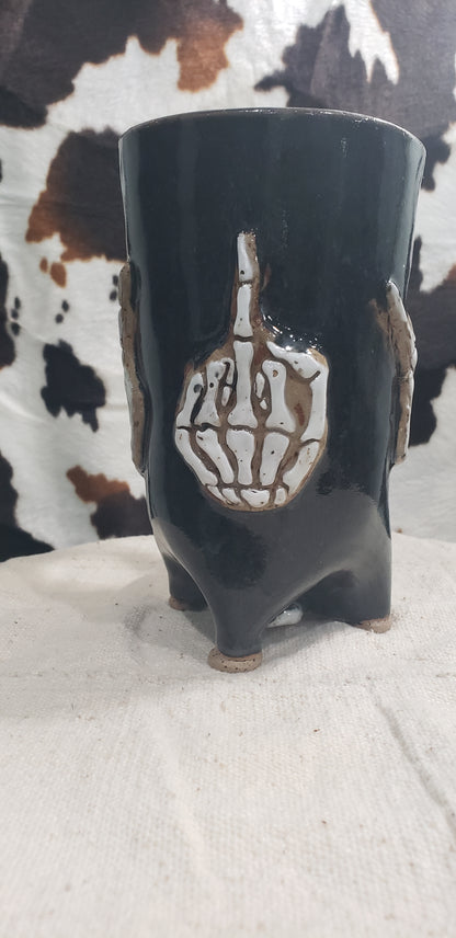 Skeleton Finger FU - Mug