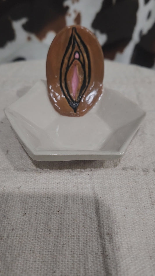 Vulva Tray Hex White - Mini Tray
