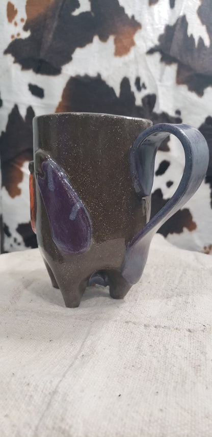Emoji Eggplant Peach - Mug